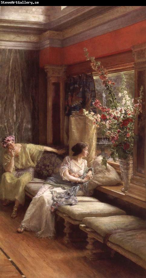 Sir Lawrence Alma-Tadema,OM.RA,RWS Vain Courtship